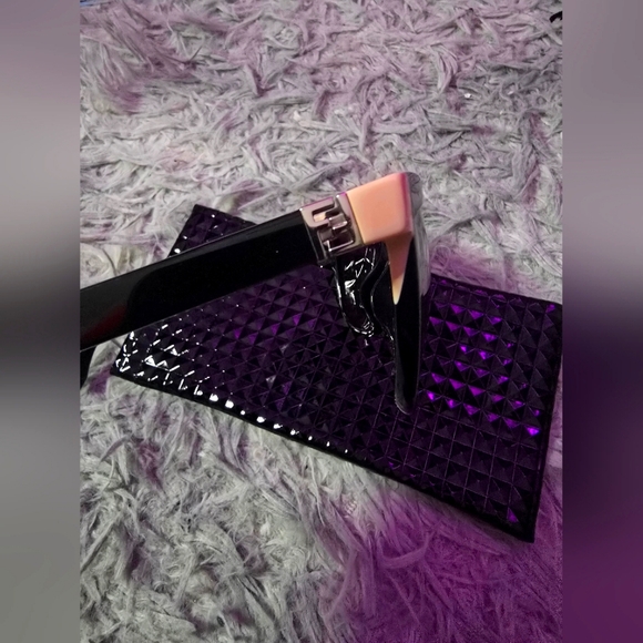 Fendi Black Sunglasses with Gold Accents - Picture 2 of 9